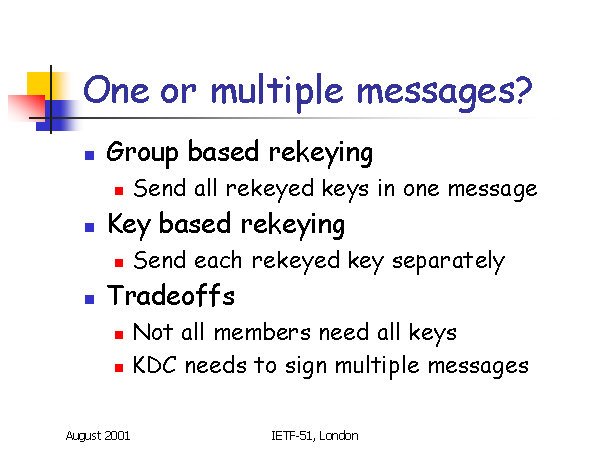 One or multiple messages?