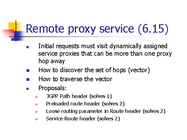 Remote proxy service (6.15)