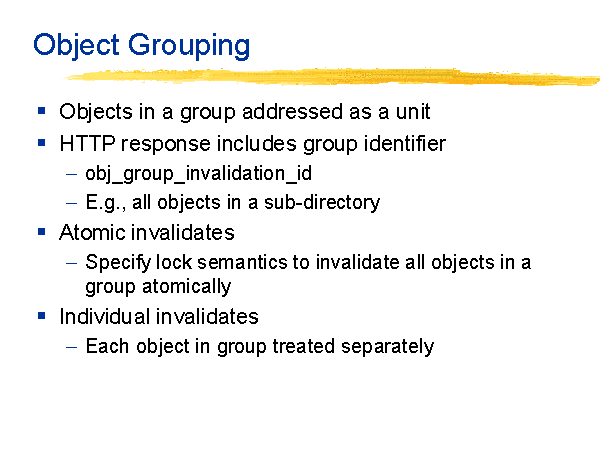 Object Grouping